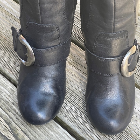 Kelly & Katie tall leather boots with silver buckle Size 8 - Picture 3 of 10